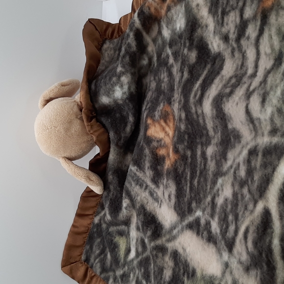 Spring Creative Puppy on Camouflage Security Blanket Lovey Pre-owned - Picture 3 of 6